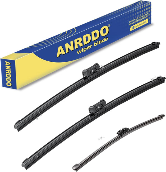 3 wipers Replacement For 2017 2018 2019 2020 2021 2022 2023 Mini Cooper Countryman, Windshield Wiper Blades Original Equipment Replacement - 23"+21"+10" (Set of 3) Top Lock