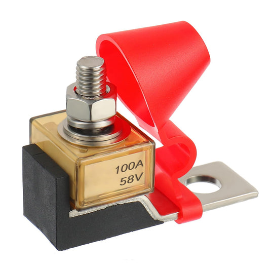 Marine Rated Battery Fuse 58V DC Max 100A IP66 Waterproof Fuse Holder 100A