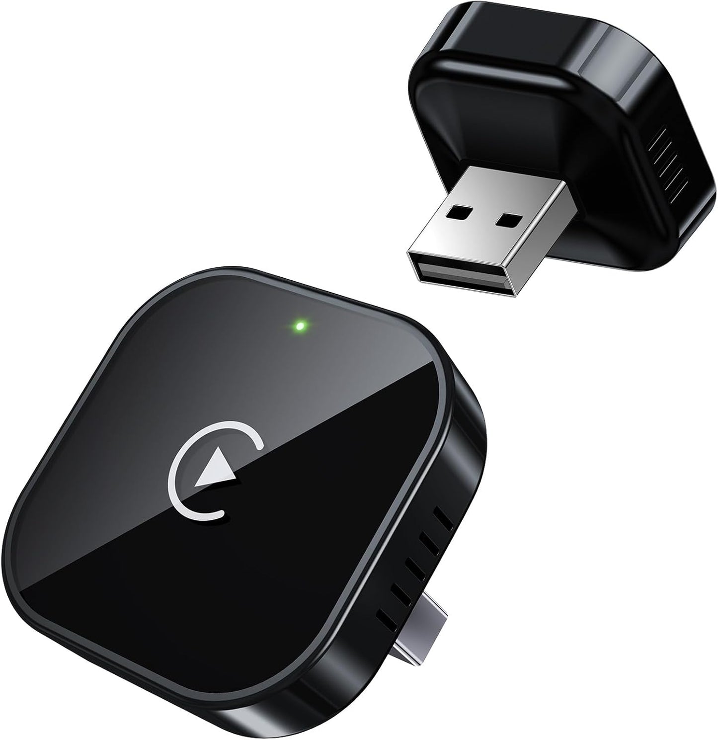 Teeran Wireless CarPlay Adapter 2025 Upgrade Wired CarPlay to Wireless, Mini USB Design for Cars with Built-in Wired Apple CarPlay Plug and Play Easy Use Fast Stable Connection Car Play for iPhone