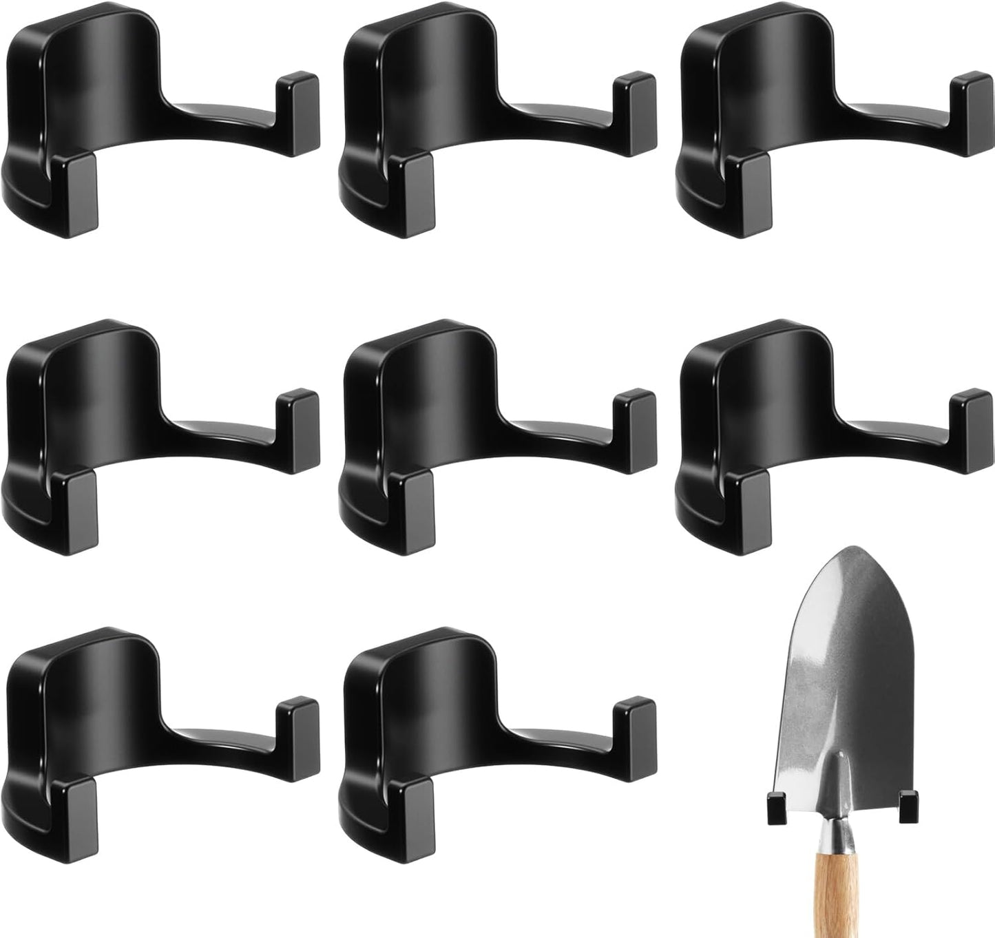 8 Pcs Shed Storage Tool Hooks Accessories Compatible with Suncast, Compatible with Craftsman for Hanging Shelves Accessories Part, Storage Sheds Replacement Screws, Brackets and Hooks(U Shaped)