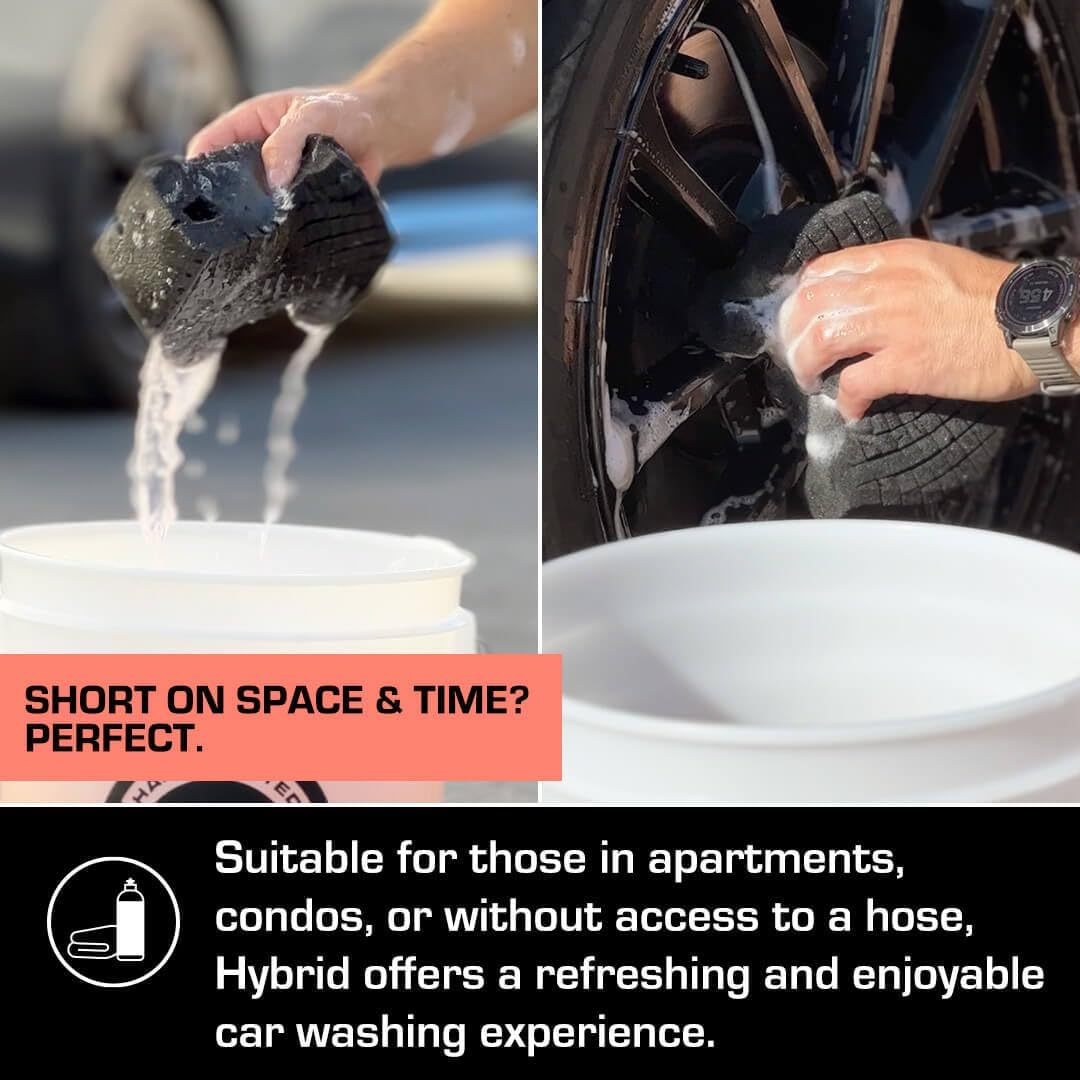 Ethos Hybrid Ceramic Rinseless Car Wash - Spot Free Rinse for Cars Waterless Wash - No Rinse Wash - Spot Free Car Wash (Gallon)