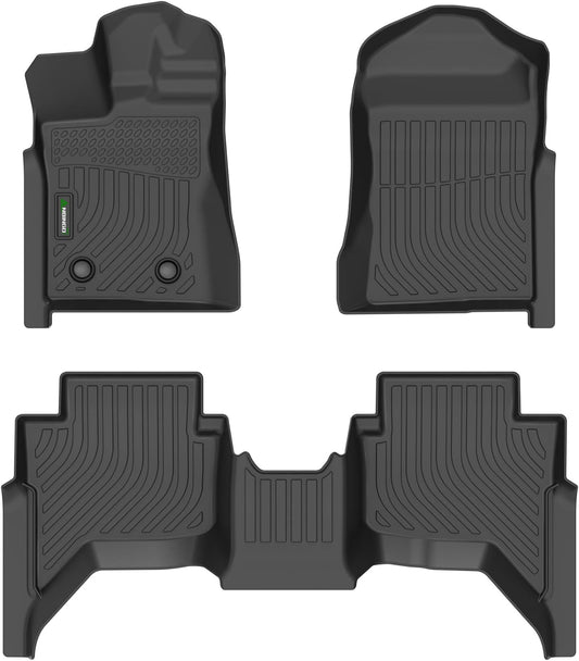 ANBINGO®-Floor Mats Custom for 2024 2025 Ford Ranger (SuperCrew Cab) All Weather for Ford Ranger Floor Mats Protection TPE Waterproof Ranger Car Floor Liners, for 2024 Ranger Accessories