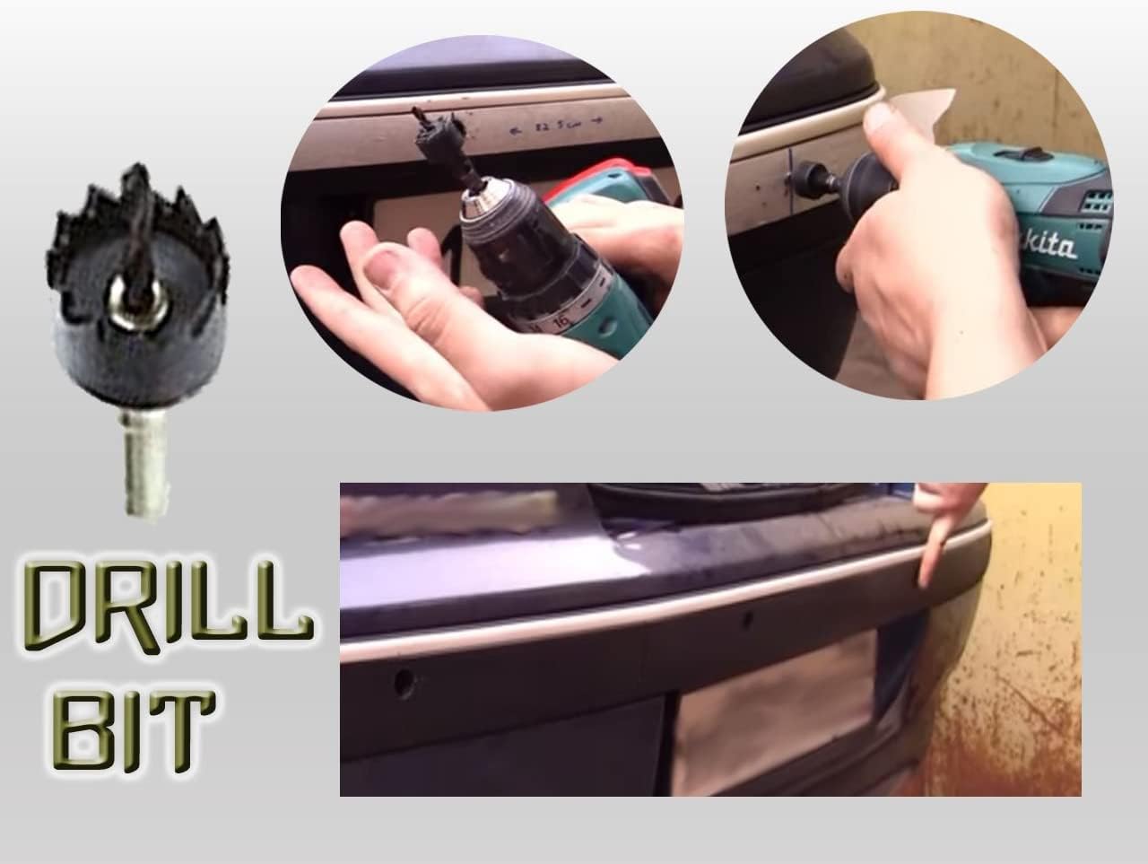 ZONETECH Parking Sensors LED Display Car Reverse Backup Radar System (2 Pack)