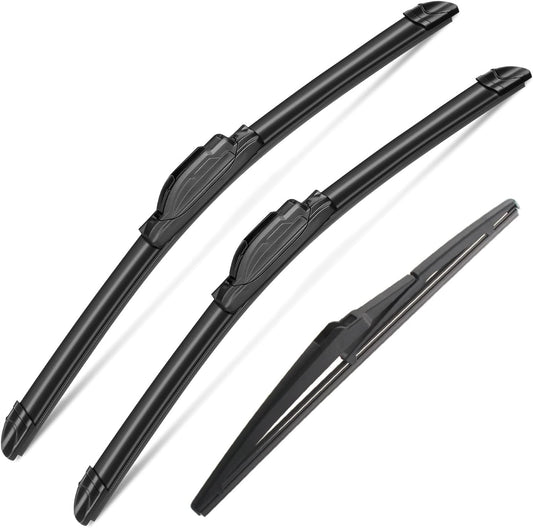 Kia Soul Windshield Wipers 2010-2019, Kia Sorento 2011-2015, Original Equipment Automotive Replacement Windshield Wiper Blades for My Car- 24"/20"/11" (Pack of 3) J- HOOK