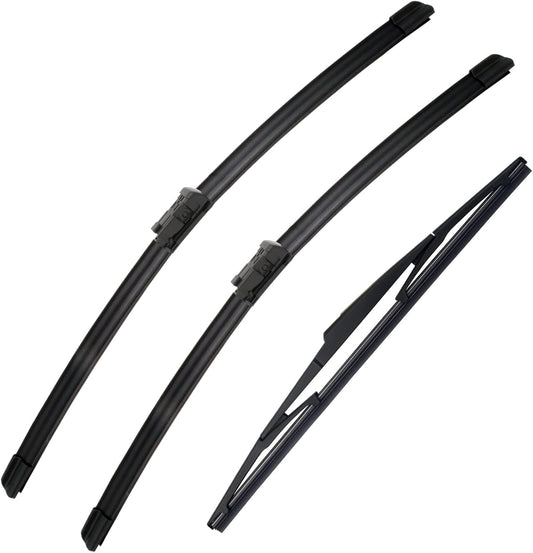 3 Wipers Set-26"+16" Front Windshield Wipers and 14A" Rear Wiper Blade for Toyota CHR 2016-2021-Factory Original Equipment Replacement (Pack of 3)‎Push Button/Top Lock