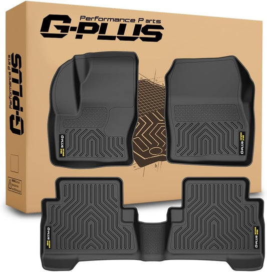 G-PLUS Floor Mats Compatible with Ford C-Max 2013-2018/Fits Ford Escape 2013-2019 TPE All Weather Full Cover Protection 3 Piece Black