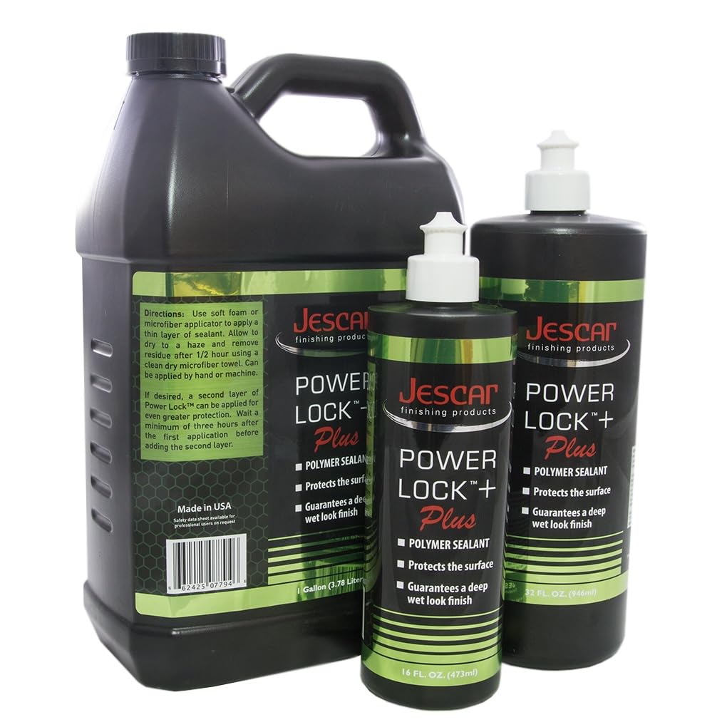 Jescar Power Lock Plus Polymer Sealant - 32oz - Durable High-Gloss Paint Sealant for Long-Lasting Protection – Easy Application, Safe for All Paint Types, Easy to Apply, Hand or Machine Application