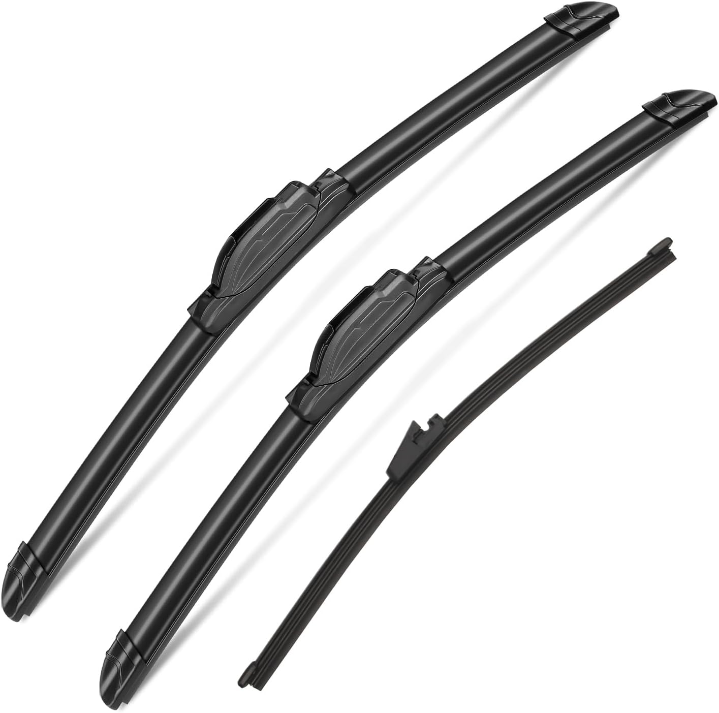 3Pcs Kia Soul Windshield Wipers for Kia Soul 2020-2023, All Seasons Original Equipment Automotive Replacement Windshield Wiper Blades for My Car- 24"/20"/11" (Pack of 3) J- HOOK
