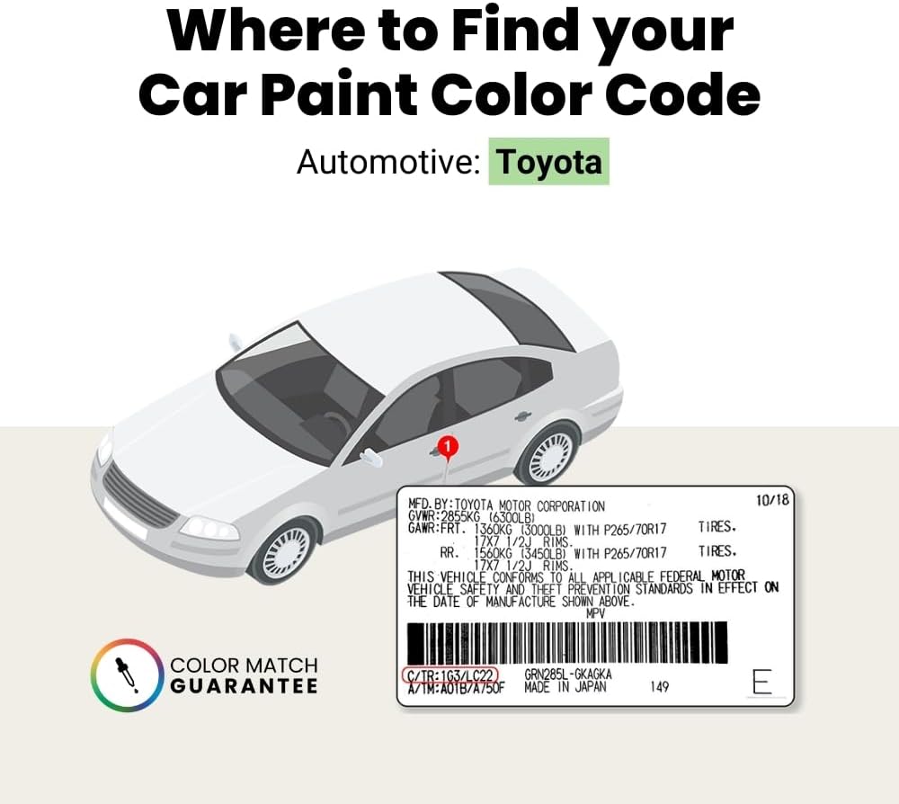 TouchUpDirect 056 White/Natural White for Toyota Exact Match Touch Up Paint Combo - Essential Package