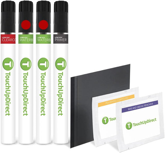 TouchUpDirect 3U5 Supersonic Red Tricoat for Toyota Exact Match Touch Up Paint Brush - Platinum Package