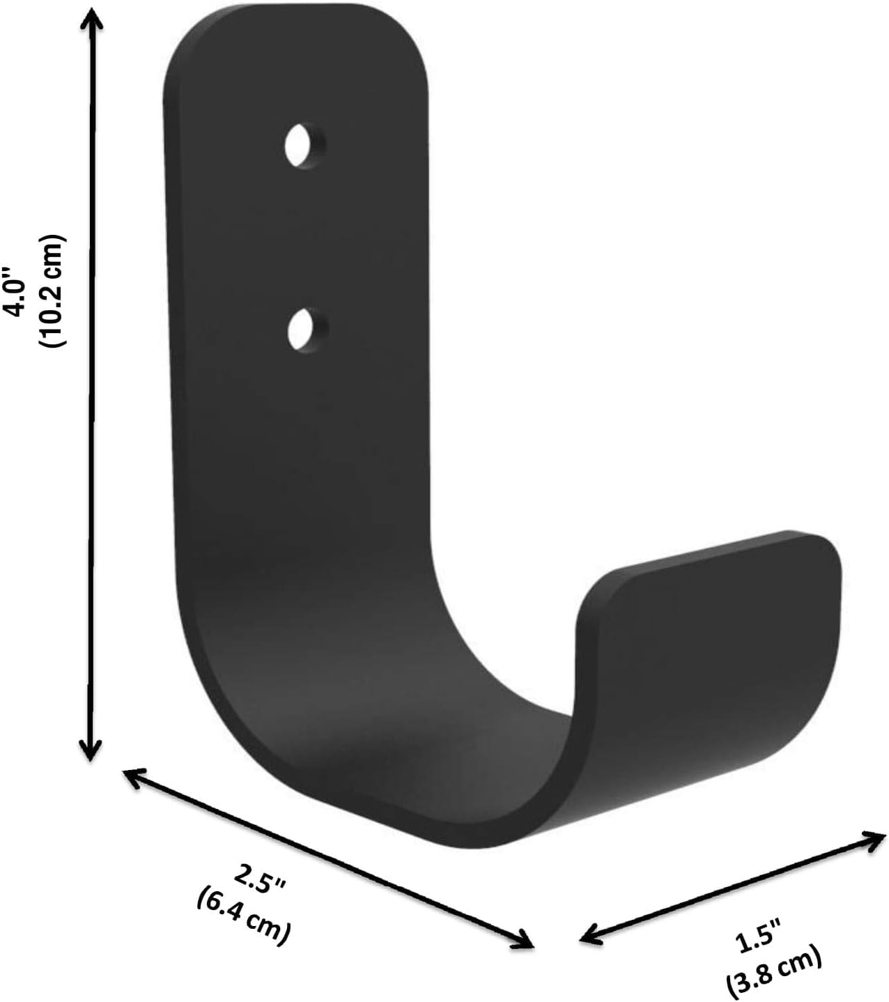 J Hooks - Heavy Duty Garage Hooks - Perfect as Pegboard or Service Van Organizer, Garage Storage Hooks, Wall Mount - Shop, Tool, Bike or Ladder Hooks (6-Pack) No Installation Kit