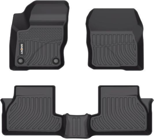 GINOWY-Floor Mats for Ford Focus 2012-2018丨TPE All Weather Car Mats Rubber Liners for Ford Focus Accessories