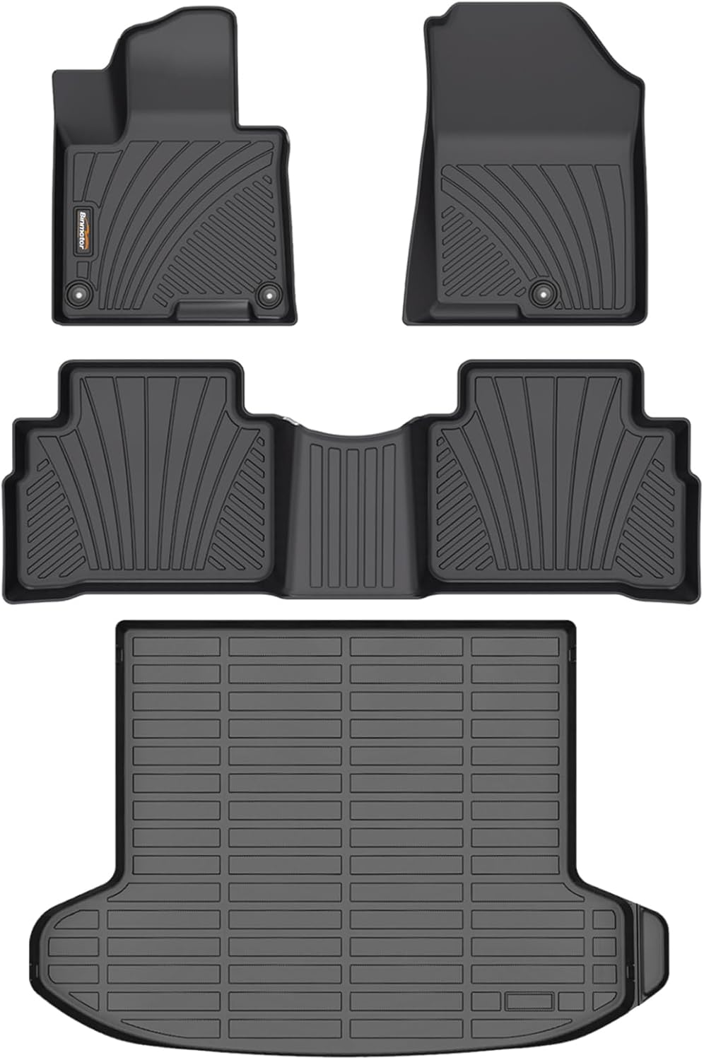 Binmotor-All Weather Floor Mats Cargo Liner for kia Sportage 2023-2026 (Only Gas Models), Full Set, Heavy Duty Car Floor Liners for Sportage Accessories