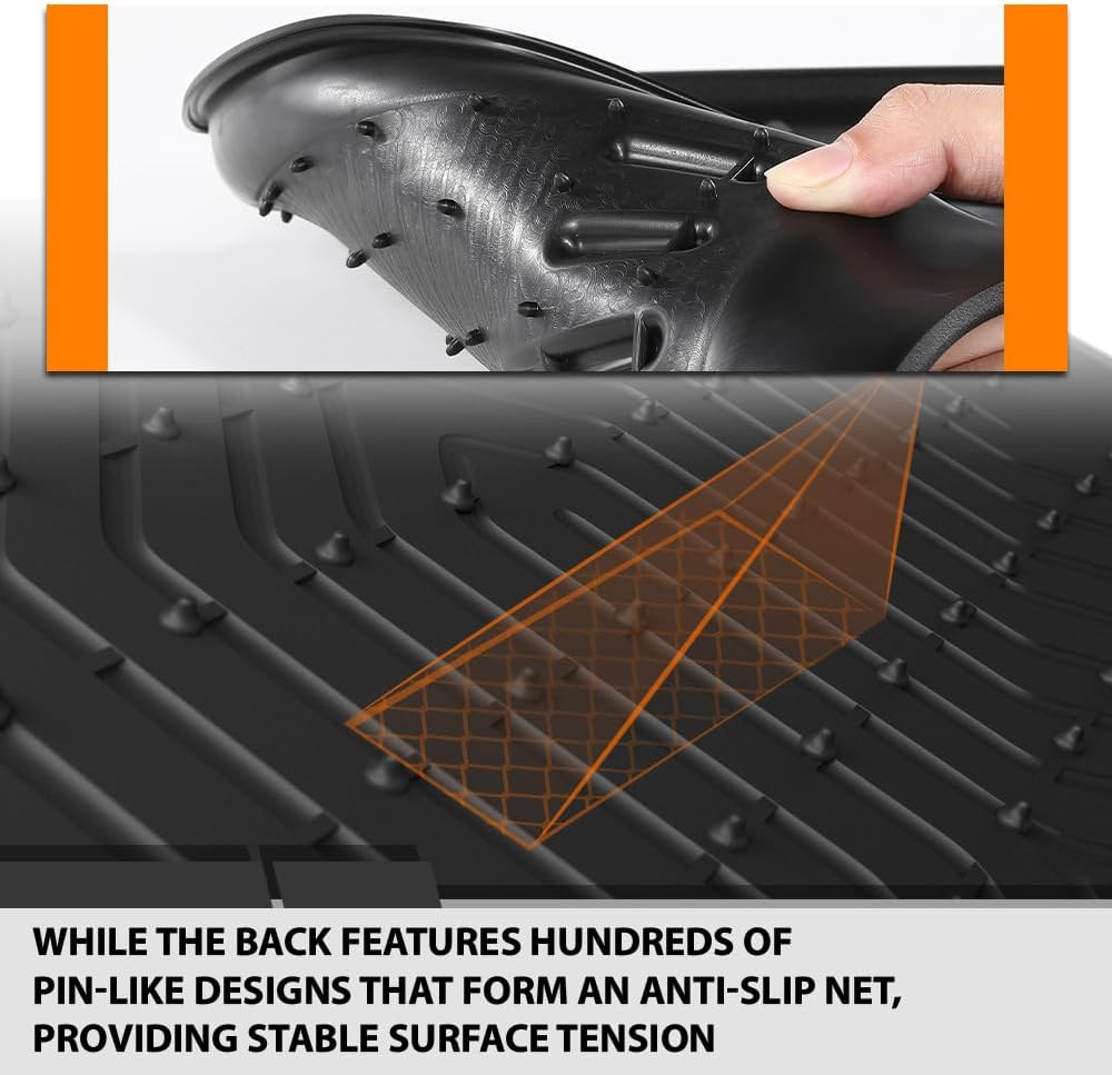 G-PLUS Floor Mats & Cargo Liners 4PCS,Compatible with Honda CRV 2023 2024 2025(Include Hybird), TPE All Weather 1st & 2nd Row Floor Mats and Car Trunk Mat (Upper Position) Black