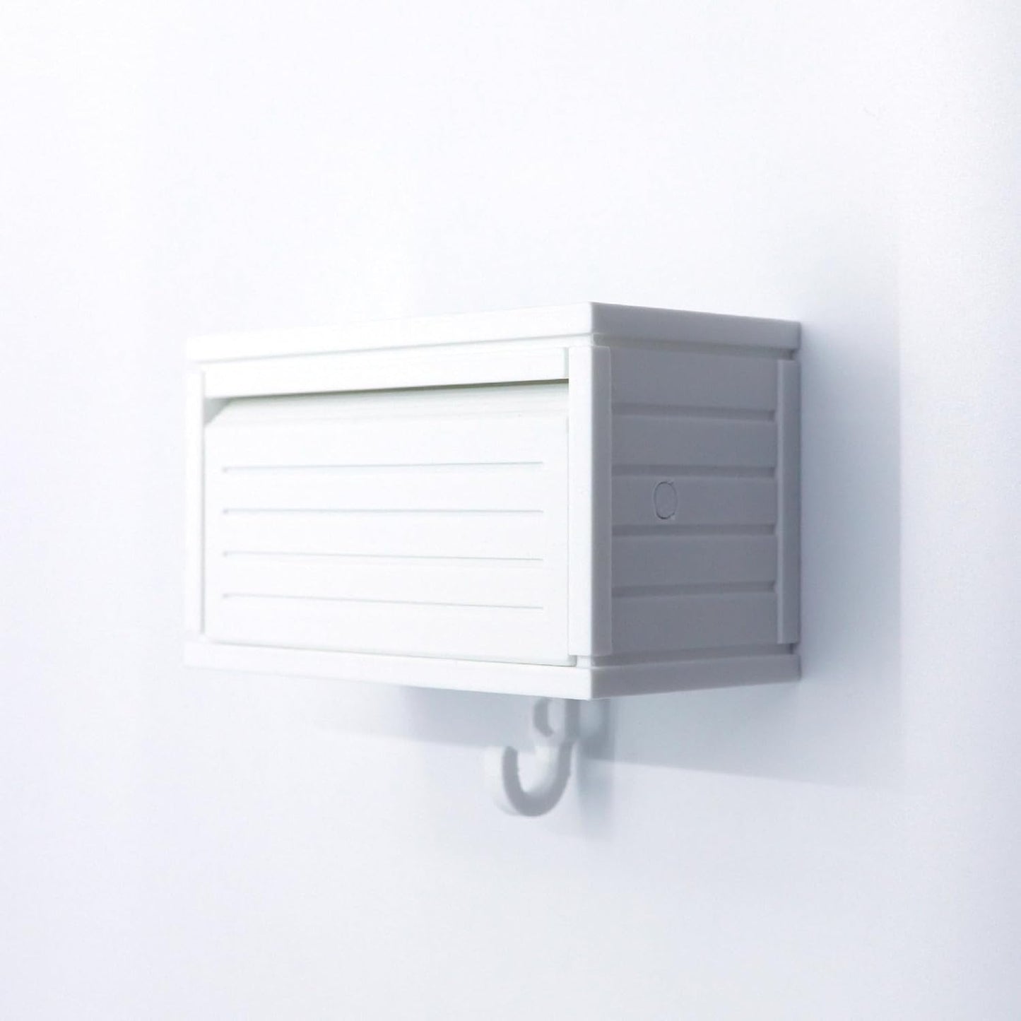 Wall-Mounted Car Display Key Holder, Decorative Garage Model Design, Multiple Colors（No Car） (Stripe-White（No Car）)