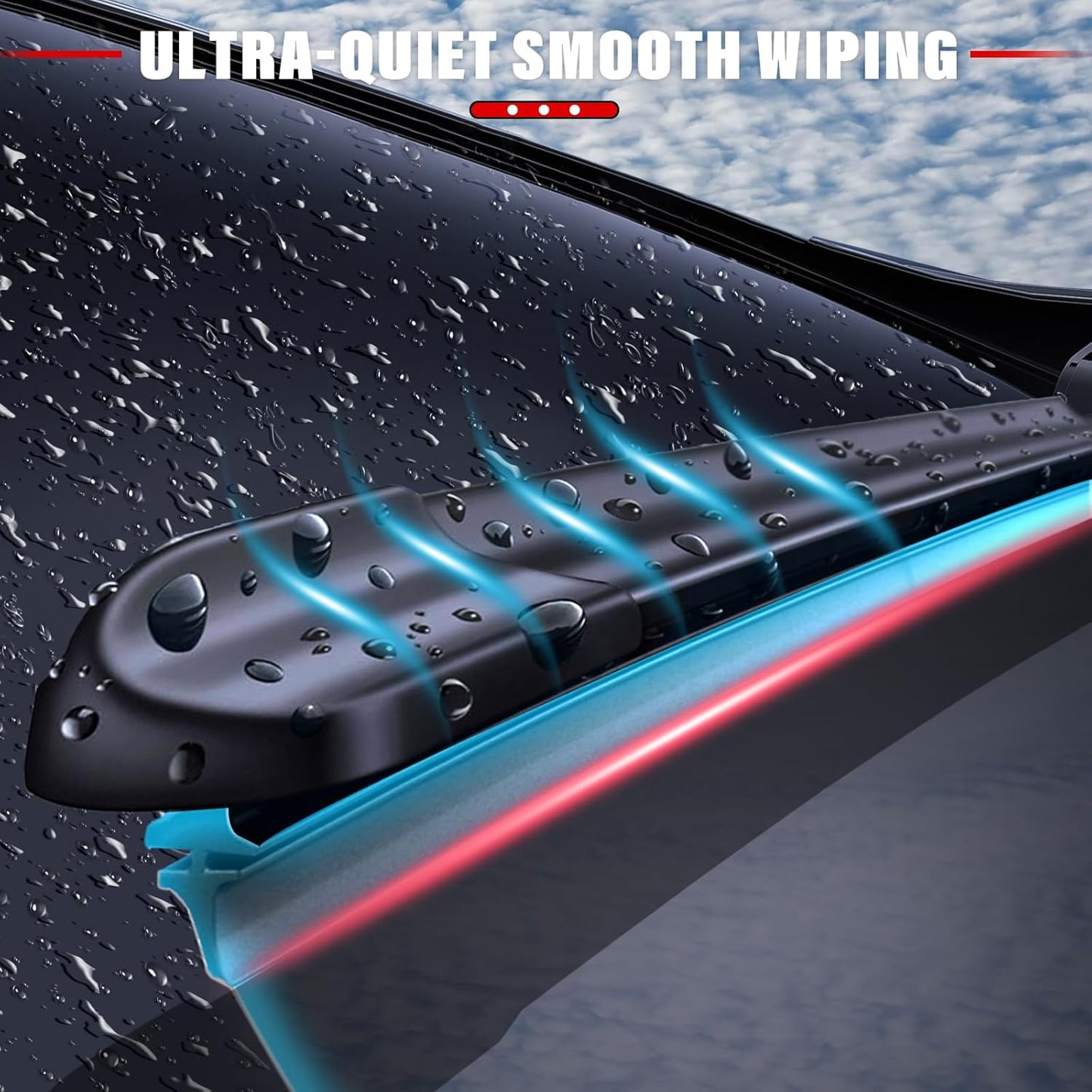 Windshield Wiper Blades Replacement for Chevy Chevrolet Traverse 2012 2013 2014 2015 2016 2017 Original Factory Quality Front Rear Wipers Blade Set for My Car - 24" 21" 13" (Pack of 3)