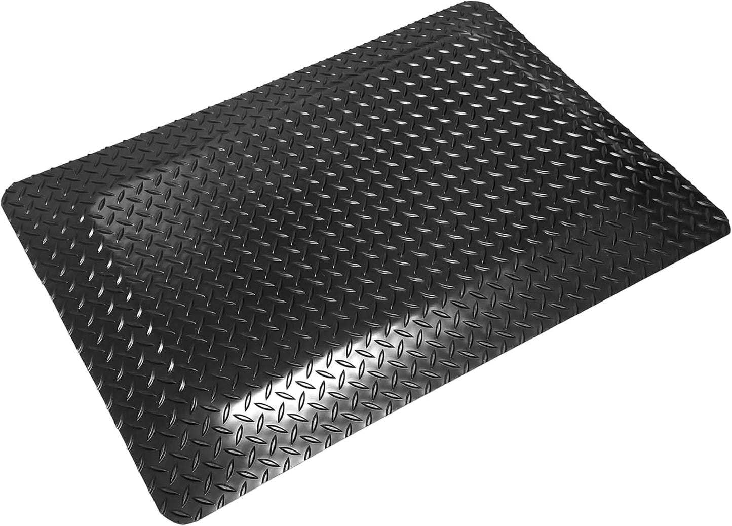 Rhino Mats, American Classic Diamond Anti-Fatigue Mats, Industrial Ergonomic Comfort Standing Mat for Work, Home, Garage, Office, Kitchen or Anywhere (Black 1" Thick, 2 FT. x 11 FT.)