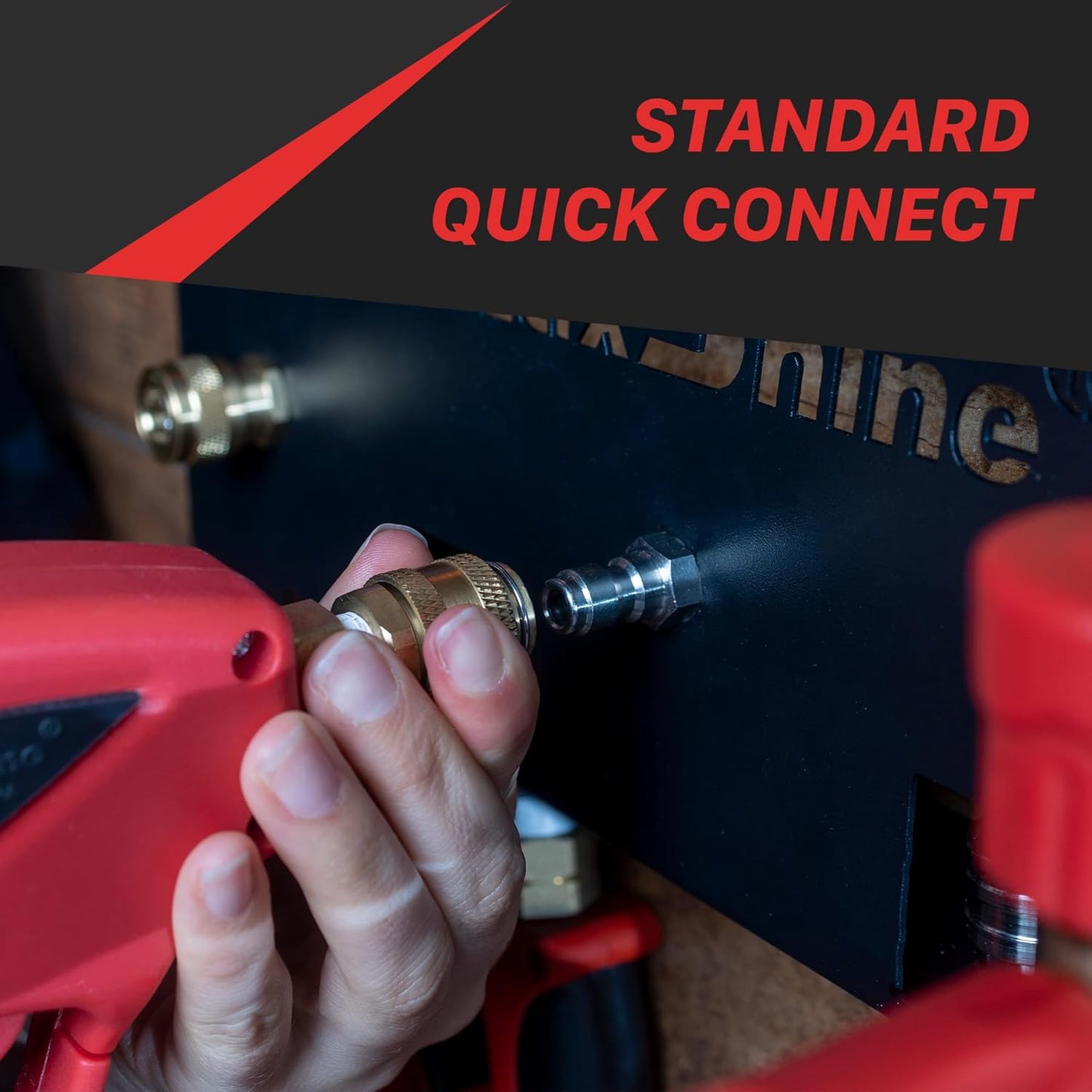 Maxshine Universal Foam Cannon Holder – Compatible with 1/4" Quick Connect – Wall-Mounted Organizer for Garage & Mobile Detailing – Holds Foam Cannons & Accessories – Metal Rack