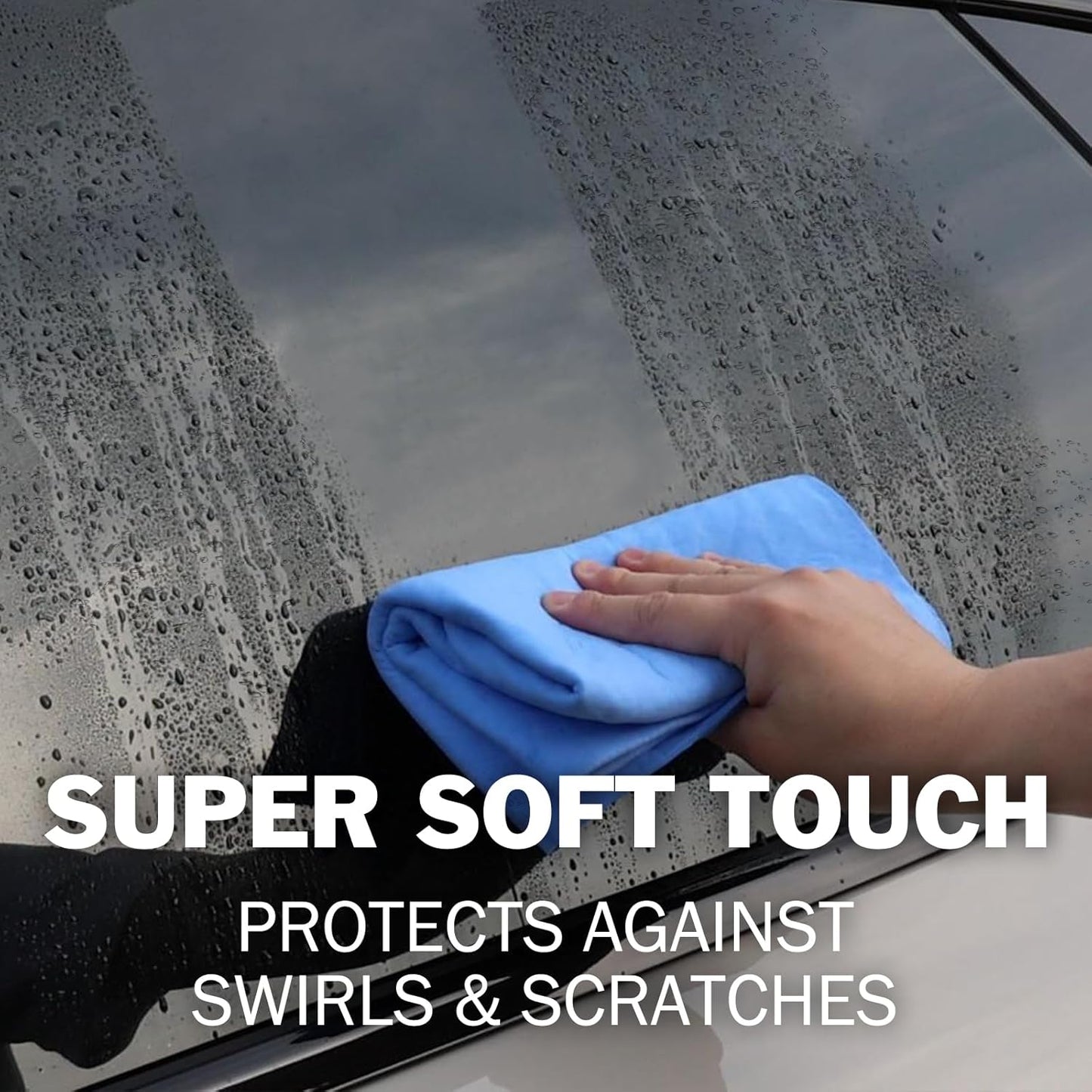 3 Pack Premium XL Shammy Cloth for Car Drying, 34”x25” Chamois Towel for Car, Super Absorbent Shammy Towel for Car, Reusable Soft Car Drying Towels