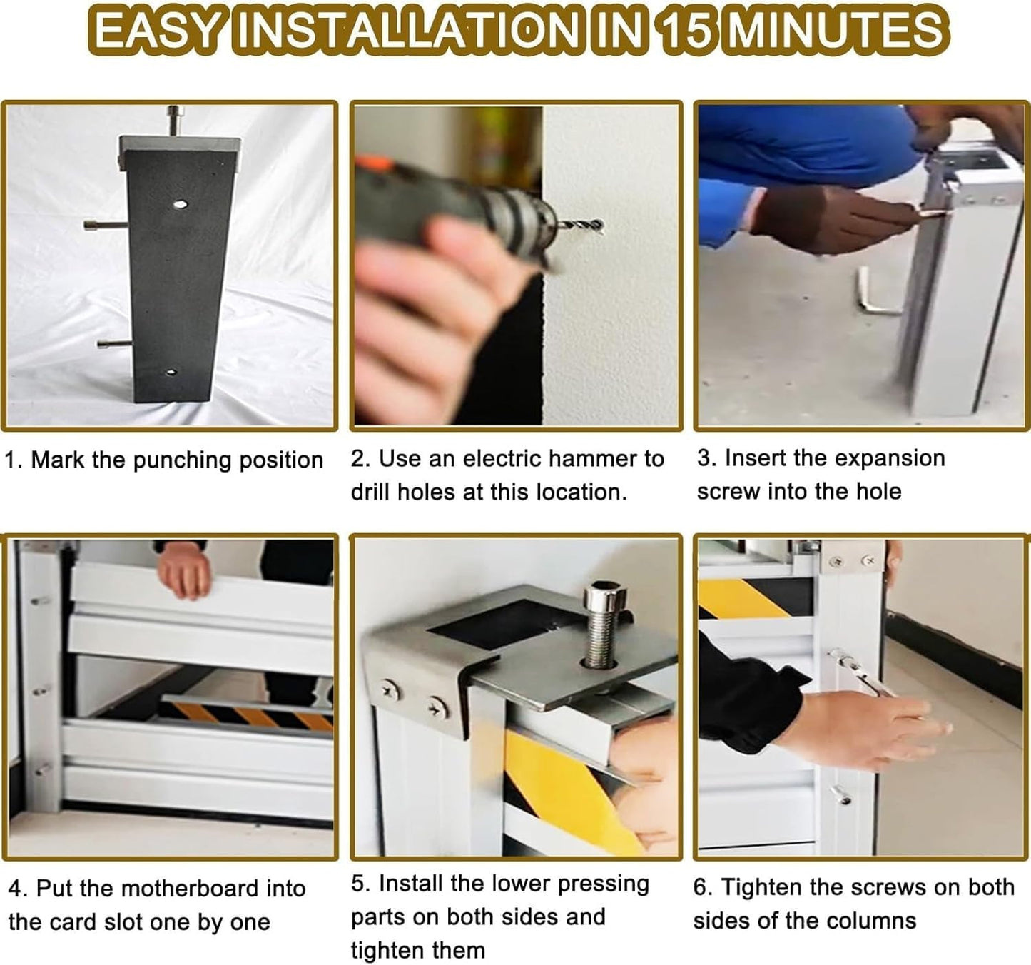 Reusable Heavy Duty Aluminum Flood Barriers for Home Exterior, Flood Protection Barriers Water Barrier Door Quick Detachable Garage Doors Detachable Mobile Rain Water Baffle ( H 23.6 inch L 12.5FT)