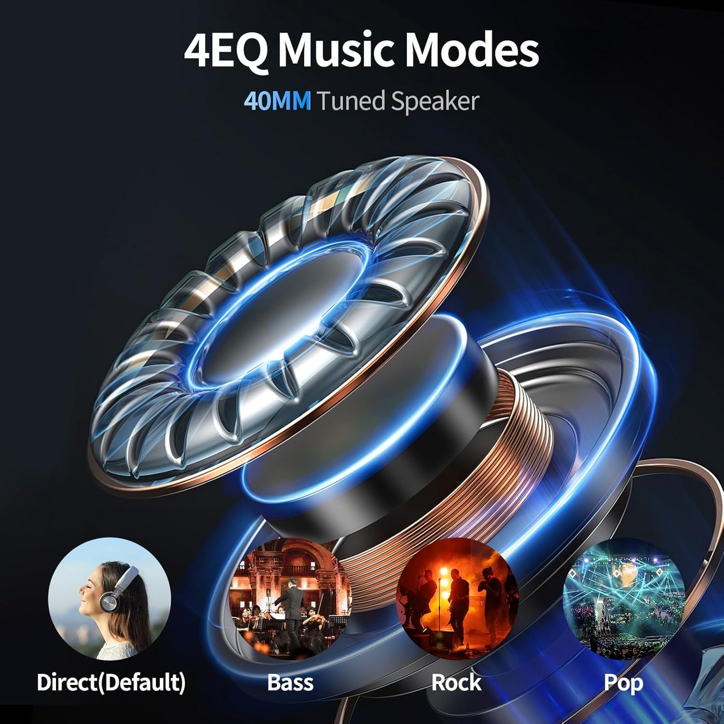 Motorcycle Helmet Bluetooth Headset, 10 Way 2KM Helmet Communication System, Multitasking Audio Motorcycle Intercom, 2 Mics&40mm Speaker, 2 Pack