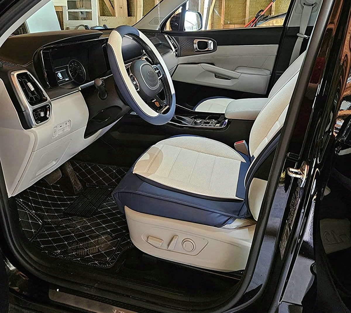 Custom Car Floor Mat Compatible with BMW Mercedes-Benz Toyota Cadillac Lexus Honda Infiniti Nissan Hyundai Kia Audi All Models Cars Sedans SUVs Automotive Mats (Pink)