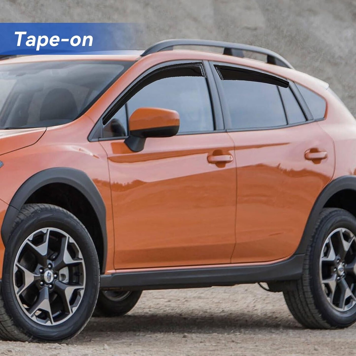 Window Visors Rain Guards for 2018-2023 Subaru Crosstrek, Out-Channel Window Vent Wind Deflectors Visors Shades for 2017-2023 Subaru Impreza Hatchback