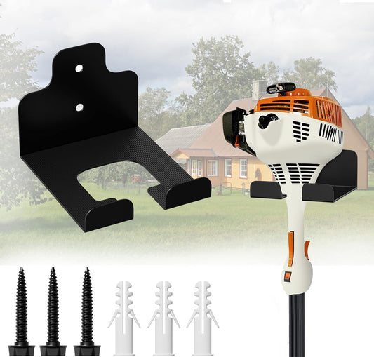 Garage Organizer Trimmer Rack, Wall Mounted Tool Hanger for Grass Trimmer, Hedge Trimmer, Weed Whackers & Garden Tools – Heavy Duty, Space-Saving, Anti-Rust Storage Rack for Garage & Home,1 PCS