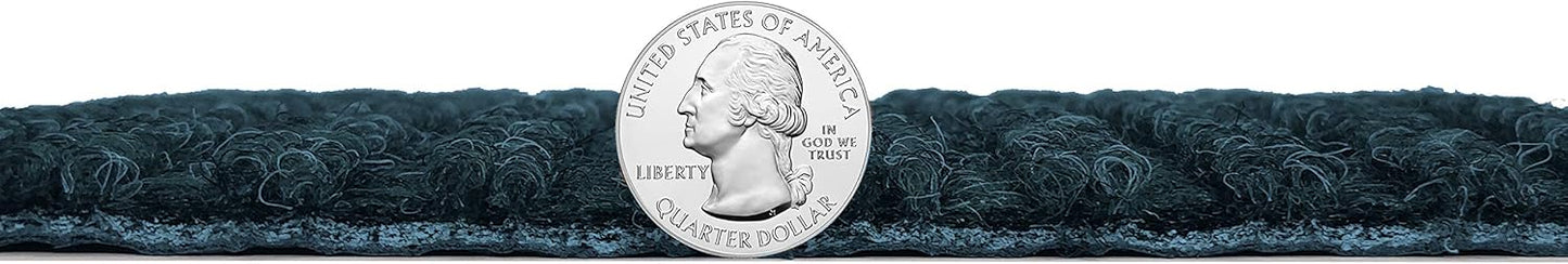 KOECKRITZ Heavy Duty Durable All Weather Indoor/Outdoor Non Slip Entrance Mat Rugs and Runners for Office Business Building Home Garage Front Door (5' x 13', Blue)