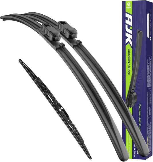 AJK Wiper Blades for Chevrolet Suburban 2021 2022 2023 2024, 2 Piece All Weather OEM Quality Automotive Replacement Windshield Wiper Blades for My Car