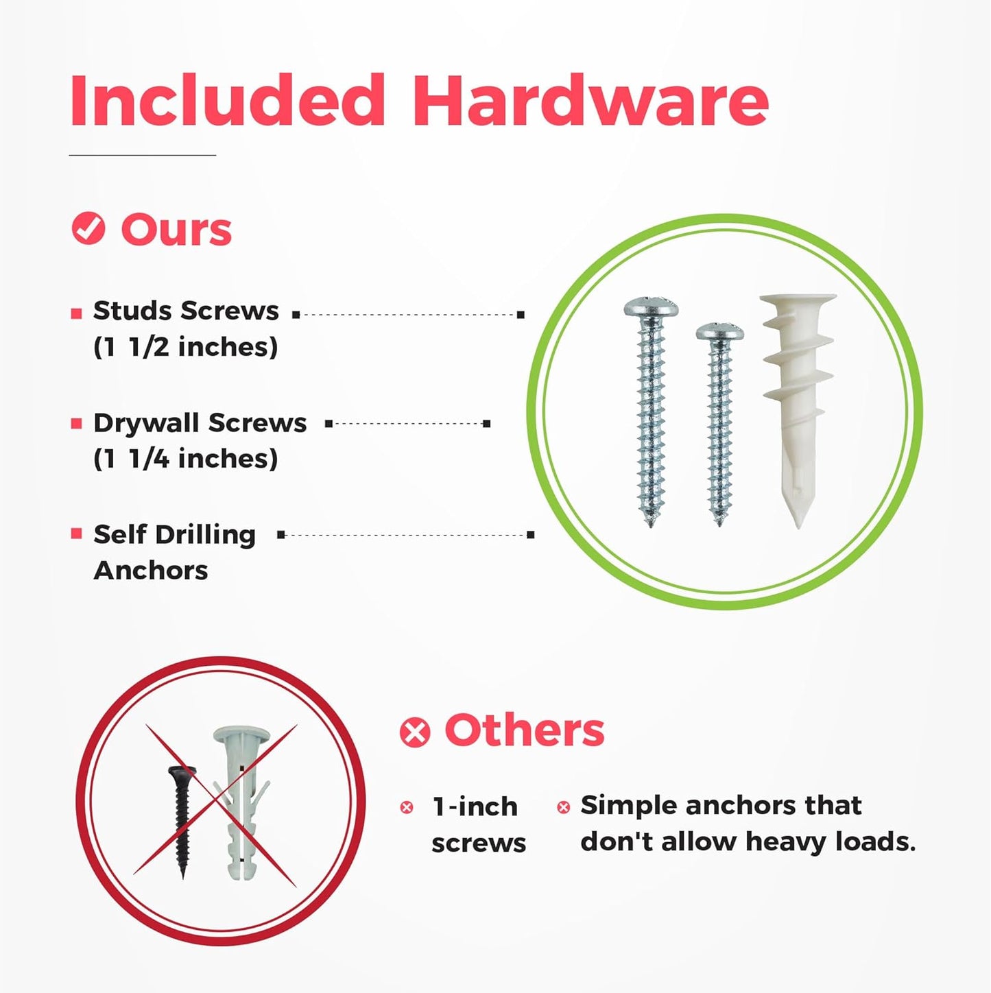 Garage Tool Organizer Wall Mount | 48-Inch Garage Wall Organizer & Folding Chair Rack | Heavy-Duty Tool Hanger System | 9-Piece Kit with 3 Steel Rails & 6 Adjustable Hooks | 300 lbs Capacity