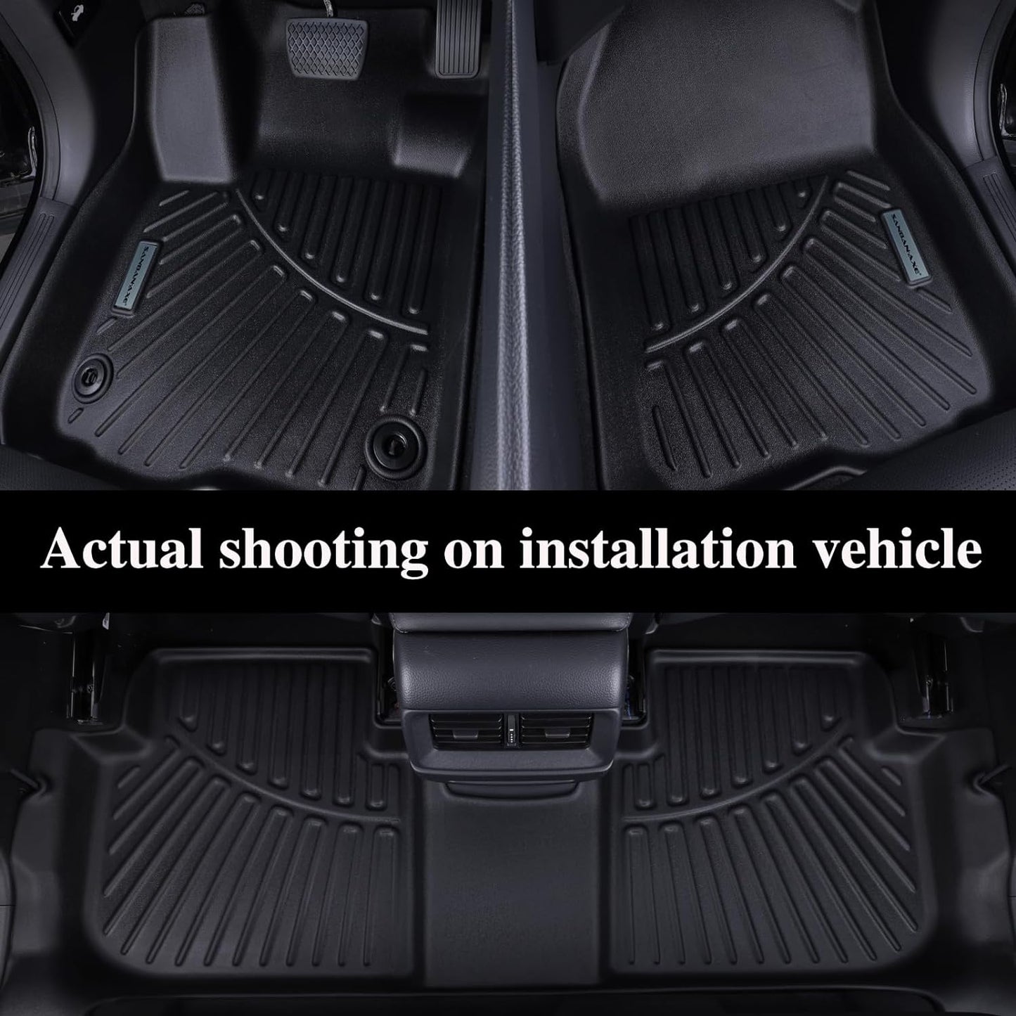 Floor Mats & Trunk Mats for Honda Odyssey 2018-2023 2024 2025, TPE All Weather Protection Car Floor Liners with Cargo Liners with Cargo Liners Accessories