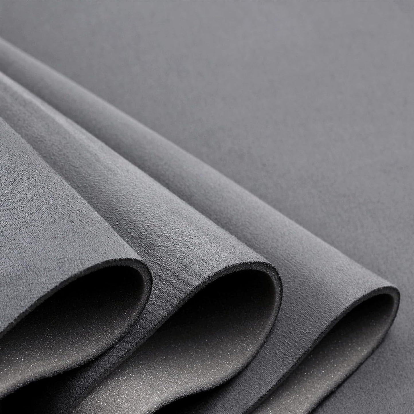 Suede Headliner Fabric with Foam Backing - Black Suede Headliner Material for Car/Truck/SUV/RV Roof, Home Repair/DIY Headliner Material Automotive Headliner Fabric (Dark Gray, 96"×60“)