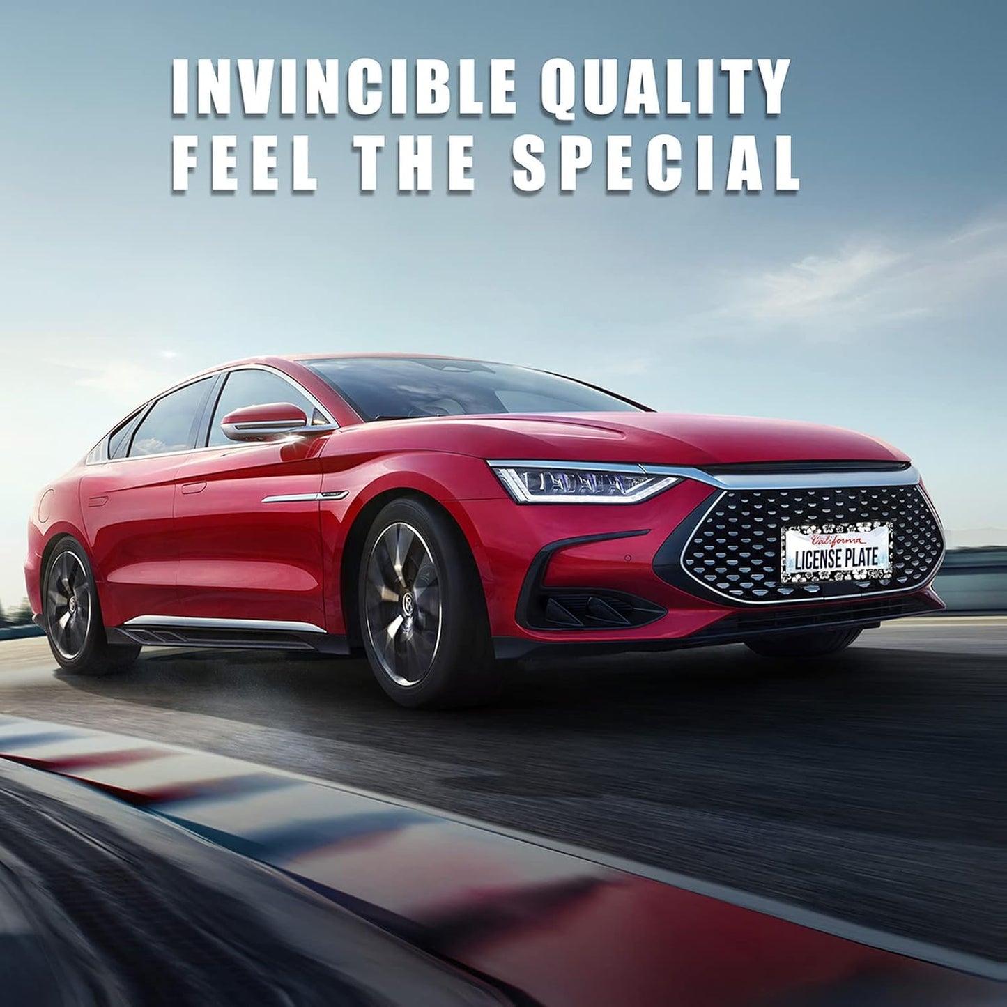 White Hibiscus Hawaii Flowers License Plate Frames Floral Round Hole Personalise License Plate Frame Car Universal Accessories Stainless steel Cars Decor Fits Standard US Vehicles Size 12.2 x 6 Inches