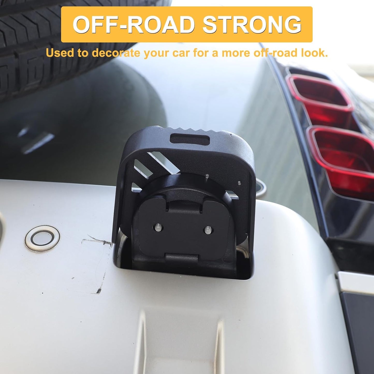 Rear Tow Towing Hook Foot Pedal for L@nd Rover Defender 90 110 130 2020-2025, Car Trailer Hook Carbon Steel Trailer Ring Accessories (Style B)