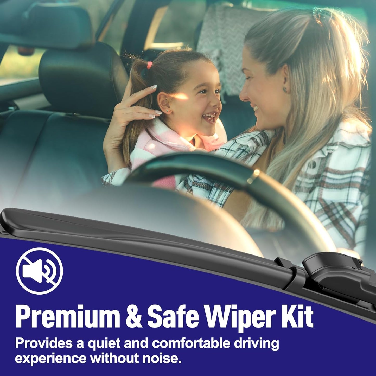 AJK Wiper Blades for Honda Insight 2019 2020 2021 2022, 2 Piece All Weather OEM Quality Automotive Replacement Windshield Wiper Blades for My Car