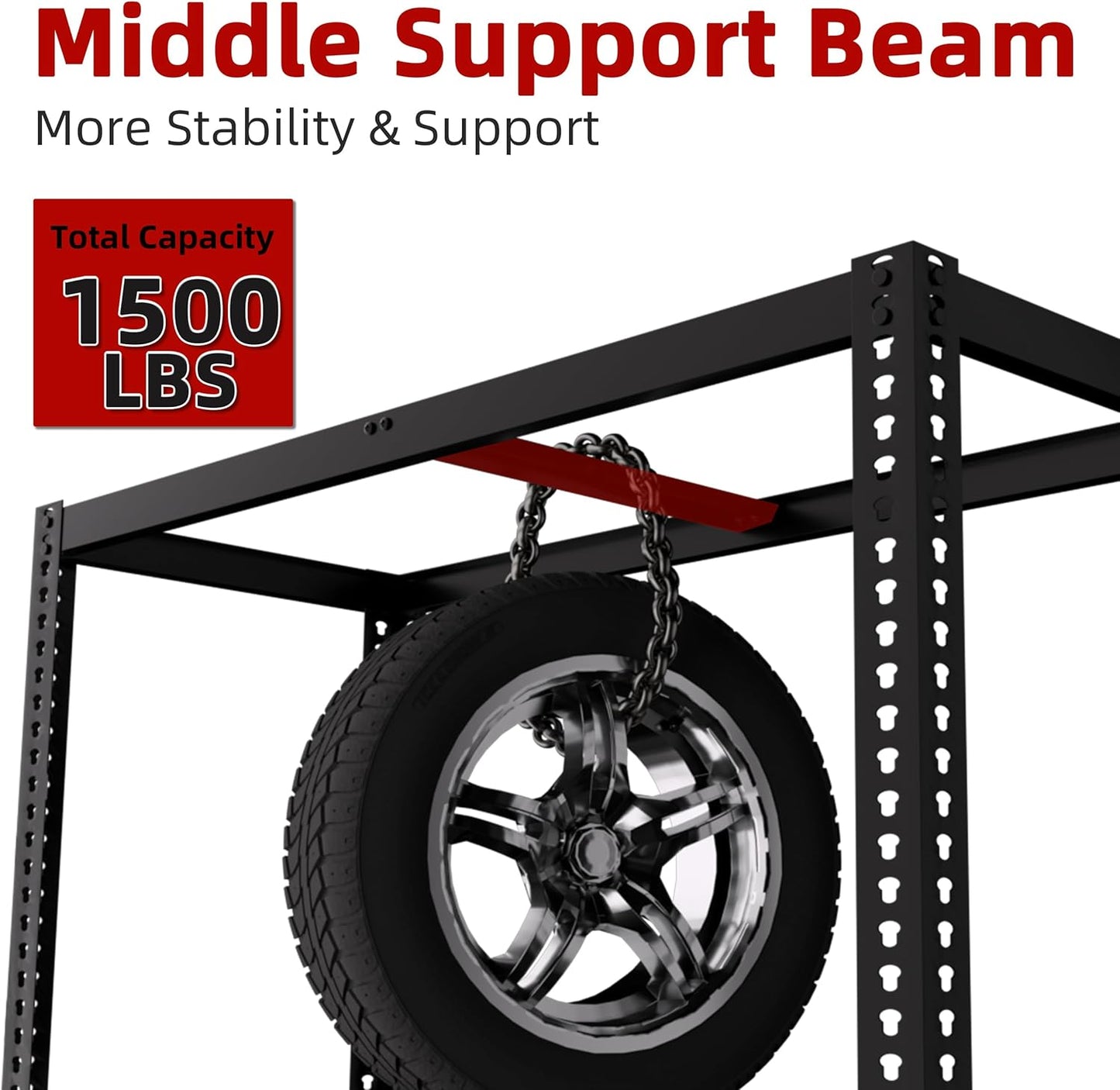 4 Packs 35.5" W x 16" D x 71" H Adjustable Garage Storage Shelves - 5-Shelf Heavy Duty Shelving Unit, Metal Utility Storage Organizer Racks for Warehouse Pantry Closet Kitchen, Black