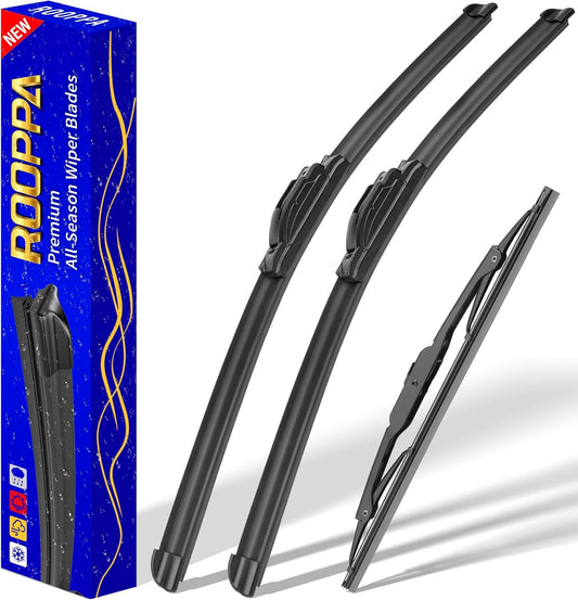 3 wipers Replacement for 2008-2019 2020 Dodge Grand Caravan, Chrysler Town & Country 2008-2016 Windshield Wiper Blades Original Equipment Replacement - 26"/20"/16" (Set of 3) U/J HOOK