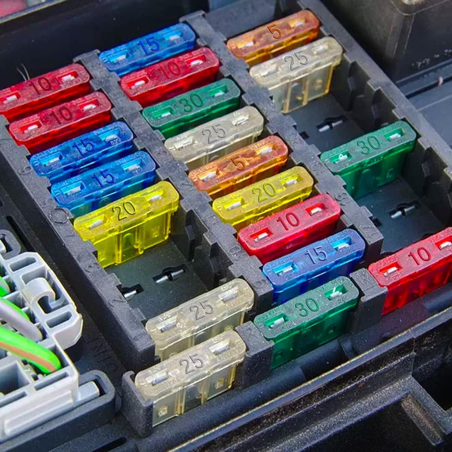 (80Pcs) 10 Amp Standard Fuse, 10A Car Blade Fuses for Car/RV/Truck/SUV/Motorcycle/Boat