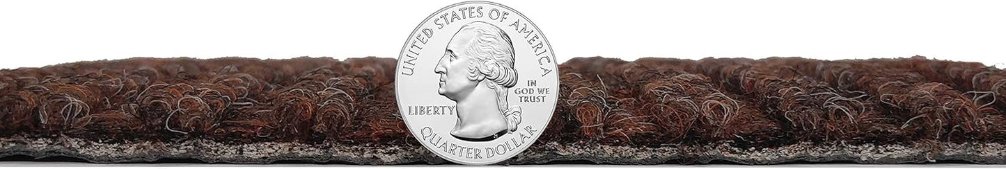 KOECKRITZ Heavy Duty Durable All Weather Indoor/Outdoor Non Slip Entrance Mat Rugs and Runners for Office Business Building Home Garage Front Door (3' x 13', Brick)