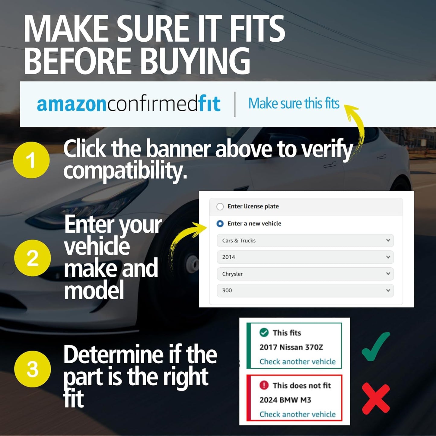 Premium Ceramic Rear Brake Pads (1001-0458C) Replacement for Ford Escort 1996-1991, Mazda 323 1991-1990, Miata 1993-1990, Protege 1994-1990, Mercury Tracer 1996-1991