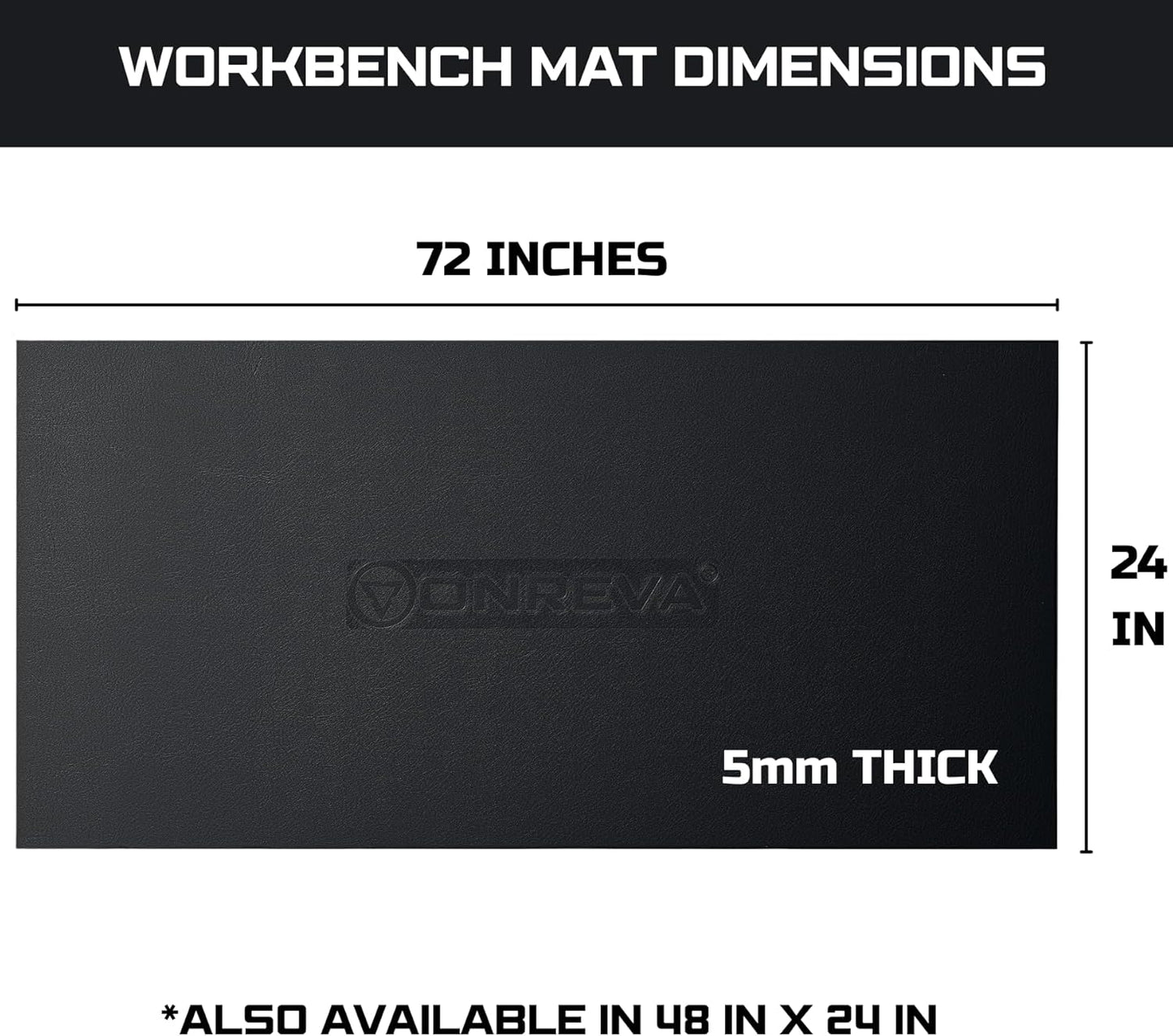 Workbench Mat 24X72 Inches, EVA Work Mat, Protect Your Work Bench Top, Heavy Duty Pad for Tool Box Top, Table, Tool Station, Rolling Cabinet Cart Cover Liner Matt, 72"X24" 5mm Thick