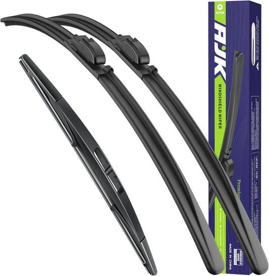 AJK Windshield Wiper Blade, OEM Quality Front and Rear Windshield Wipers for Honda Pilot 2016 2017 2018 2019 2020 2021 2022 2023 2024 2025, 26" 24" 14" Window Blades (Set of 3)