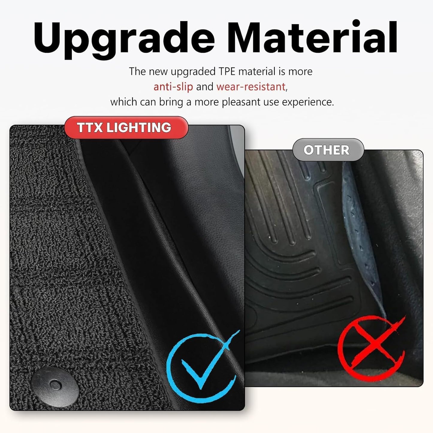 TPE Floor Mats & Carpet Mats Fit for Honda HRV 2023-2025 & Acura ADX 2025 - All Weather Protection Durable Waterproof TPE Anti-Slip Car Floor Liner - Double Layer Car Mats for HR-V Accessories