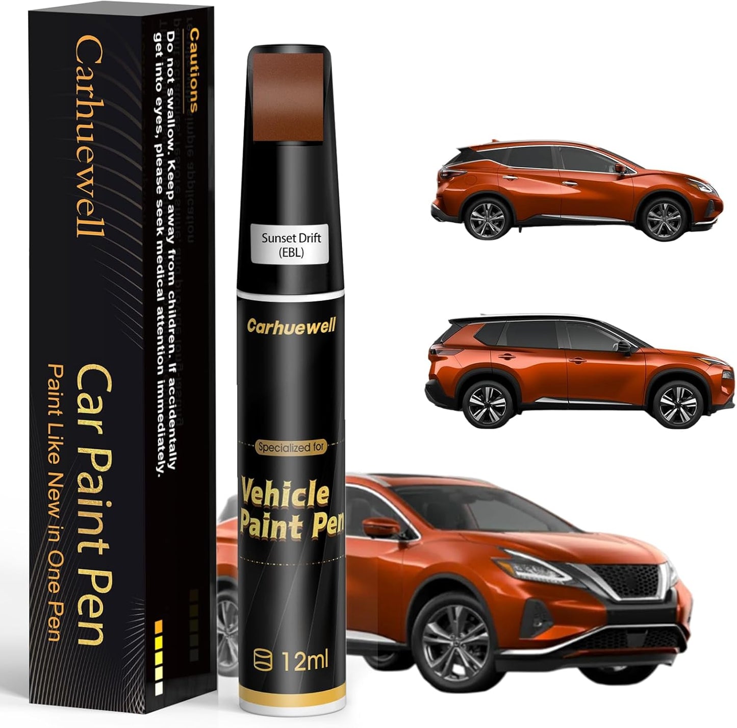 Sunset Drift(EBL) Touch Up Paint Compatible with Nissan, Exact Match Car Paint Pen Automotive Scratch Repair Remover Kit Quick & Easy Solution for Vehile Chips and Nicks