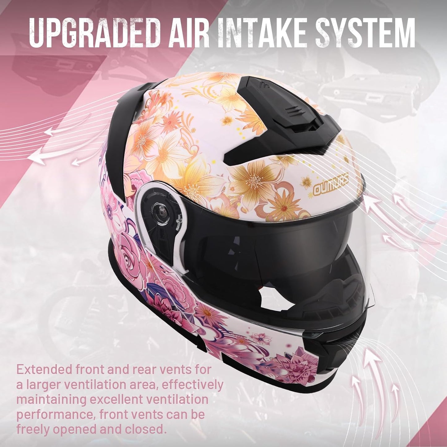 Modular Motorcycle Helmets Full Face Flip up Street Bike Motorcycle Helmet for Unisex Adult Model 912