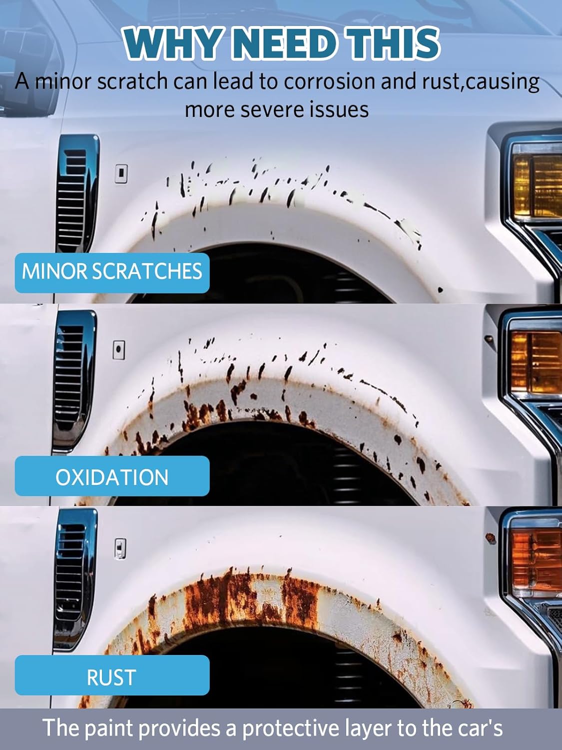 Rapid Red(D4) Touch Up Paint for Ford, Car Paint Scratch Repair Remover Pen Color Exact Match, Quick and Easy Fix Automotive Chips and Nicks Scuff