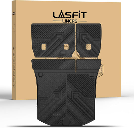 LASFIT Cargo Mat for Jeep Grand Cherokee 2011-2021 All Weather TPE Custom Fit Rear backrest Mat Trunk Seatback Cargo Liner, Black