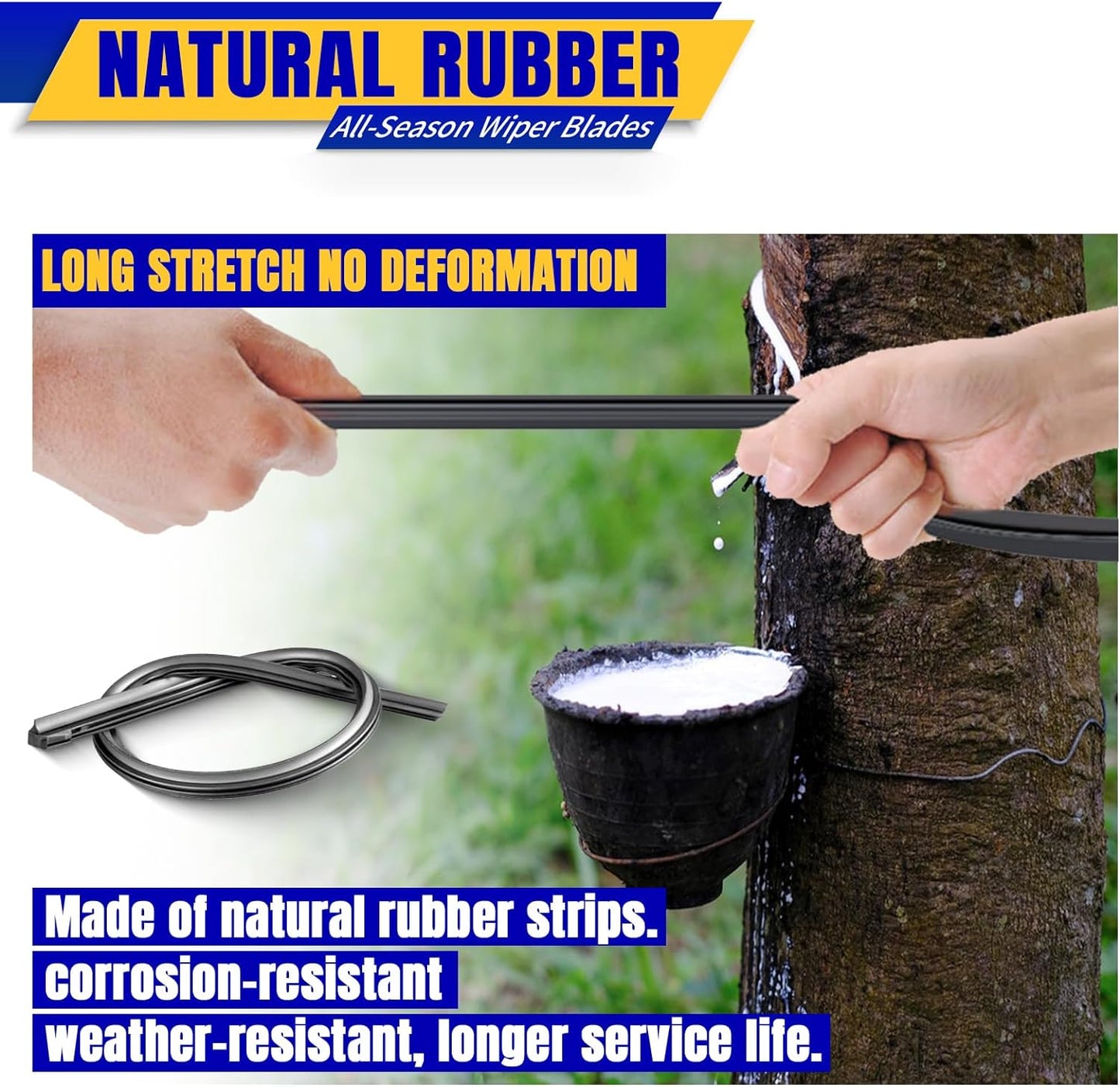 3 wipers Replacement for 2013-2018 Toyota RAV4, Windshield Wiper Blades Original Equipment Replacement - 26"/16"/10" (Set of 3) U/J HOOK