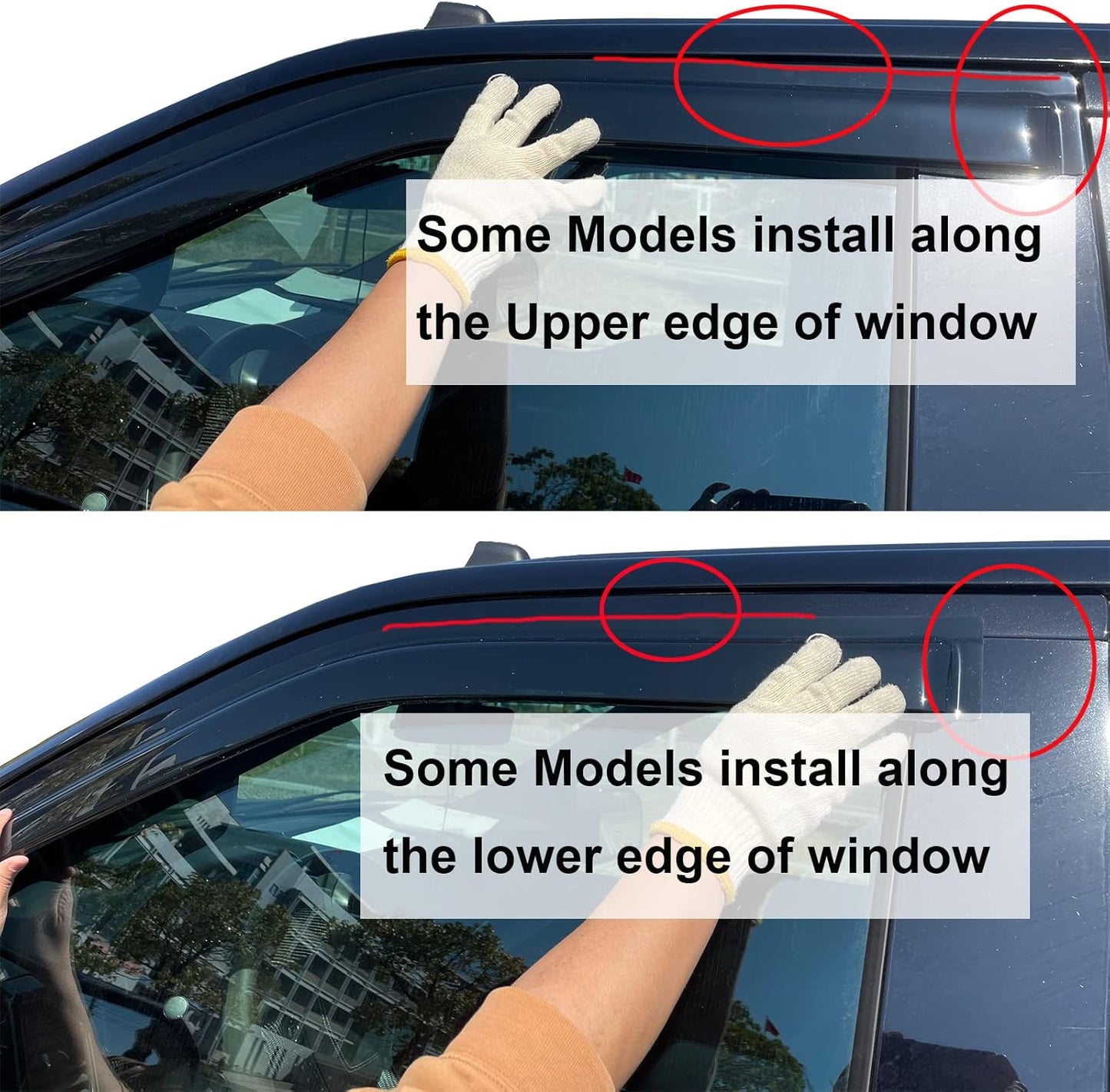 Wind Deflector Compatible with 1997-2001 Honda CRV Smoke Sun/Rain Guards Window Visors 94113